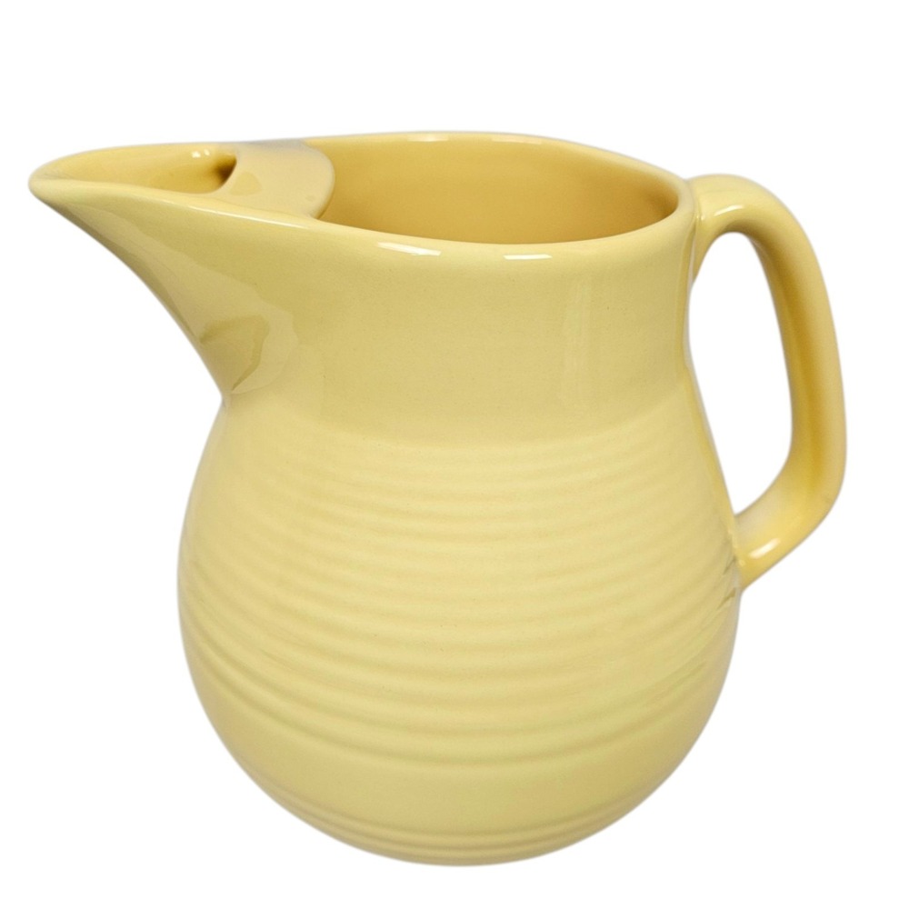 Bauer Pottery 2000 Yellow Ringware Monterey Pitcher Drinkware‎ Juice Water Jug